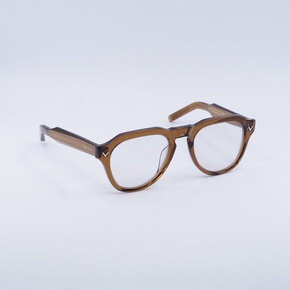 Valentino V-TALE II VLX-139C Eyeglasses Transparent Brown 52mm Aviator Frame - Picture 1 of 11